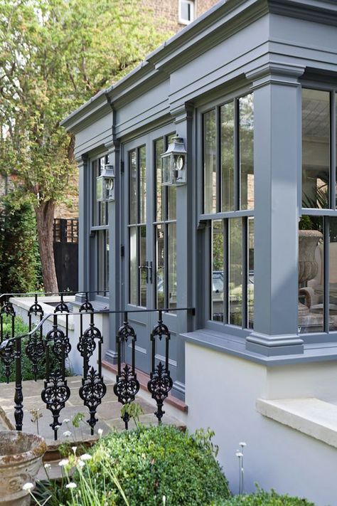 Orangery Extension, Conservatory Design, Garden Room Extensions, Garden Houses, Room Extensions, London Townhouse, Sunroom Designs, House Extension Design, Rustic Home Design