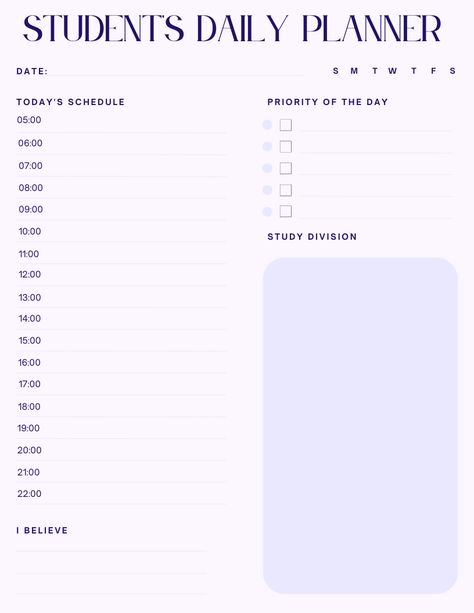 For students who need to divide time for their studies as well as personal life ╮(╯▽╰)╭ #timemanagement #planner #time #students #study #lilac #purple Study Planner Purple, Aesthetic Daily Planner Template Purple, Daily Planner For Students, Daily Planner Purple, Purple Planner Template, Student Daily Planner, Bullet Journal Layout Templates, Planner Diario, Assignment Planner