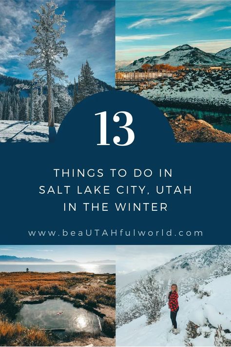 Thinking of visiting Salt Lake City in the wintertime and want some ideas? Here are 13 ideas. You will find Salt Lake City winter activities, things to do in Salt Lake City winter, Salt Lake City Winter hikes, what to do in Salt Lake City winter, Salt Lake City Utah winter things to do #saltlakecity #utah #winter Salt Lake City In Winter, Things To Do In Utah In Winter, Salt Lake City Christmas, Salt Lake City Utah Things To Do In Winter, What To Do In Salt Lake City Utah, Things To Do In Salt Lake City, Salt Lake City Utah Winter, Utah In Winter, Park City Utah Winter