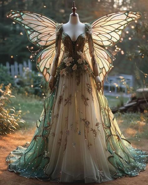 Fantasy Wedding Dress, Fairy Gown, Elven Princess, Elven Dress, Elf Cosplay, Fairy Tale Wedding Dress, Fairy Dresses, Fairy Clothes, Nature Dress