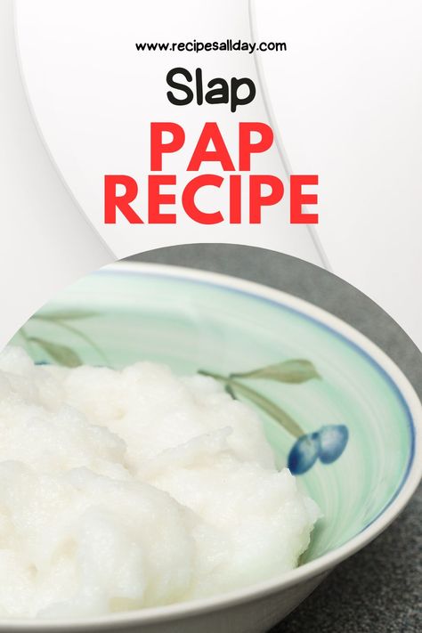 Experience the taste of South Africa with our Authentic Slap Pap. This traditional porridge is a staple in South African cuisine and is sure to satisfy your cravings. Slap Pap Resep, South African Pap Recipe, Pap Recipe South Africa, African Porridge, Pap Recipe, How To Make Porridge, South Africa Food, African Foods, Porridge Recipes