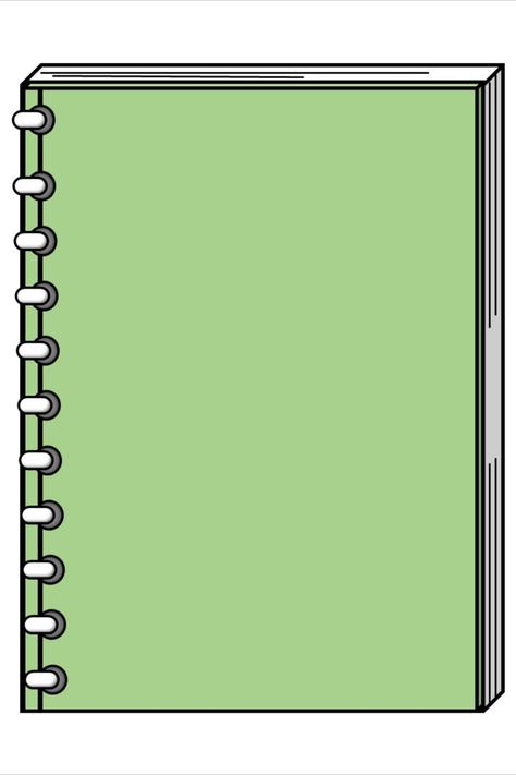 Clipart of a notebook made using PowerPoint. Notebook Clipart, School Images, Learning Journey, Clip Arts, A Notebook, Grade 3, Clipart Images, Note Pad, Transparent Background