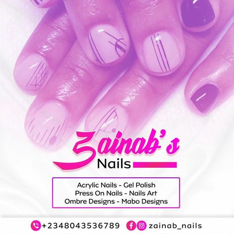 Nail Tech Flyer Design, Nails Flyer Design, Salon Graphic Design, Nail Tech Flyer, Bill Board, Sales Flyer, Beauty Poster, Social Media Branding Design, Salon Makeup