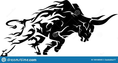 Bull Abstract, Ox Tattoo, Taurus Bull Tattoos, Free Disney Coloring Pages, Palm Tree Icon, Car Vinyl Graphics, Bull Skull Tattoos, Wild Bull, Abstract Silhouette