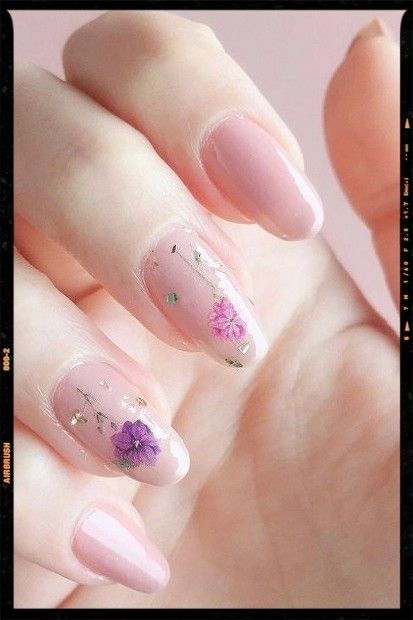 Spring Nails - Almond Nails - Acrylic Nails Nails With Flowers Inside, Spring Nail Design, Nails With Flowers, Spring Nail, Nail Designs Spring, Spring Nails, Nail Design, Nail Designs, Hair Cuts