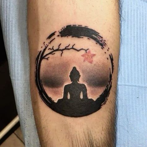 Buddhist Symbol Tattoos, Buddha Tattoo Sleeve, Buda Tattoo, Zen Tattoo, Full Hand Tattoo, Buddhist Tattoo, Buddha Tattoo Design, Arte Yoga, Polynesian Tattoos