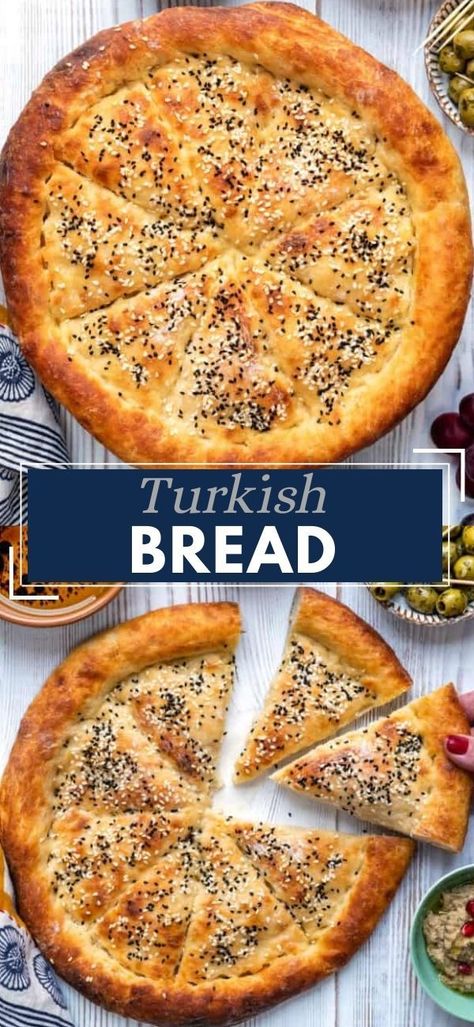 Vegan Turkish Bread, Vegan Mezze Platter, Turkish Mezze Platter Ideas, Vegan Platter Ideas, Vegan Turkish Recipes, Turkish Breakfast Recipes, Mezze Recipes, Turkish Bread Recipe, Turkish Mezze