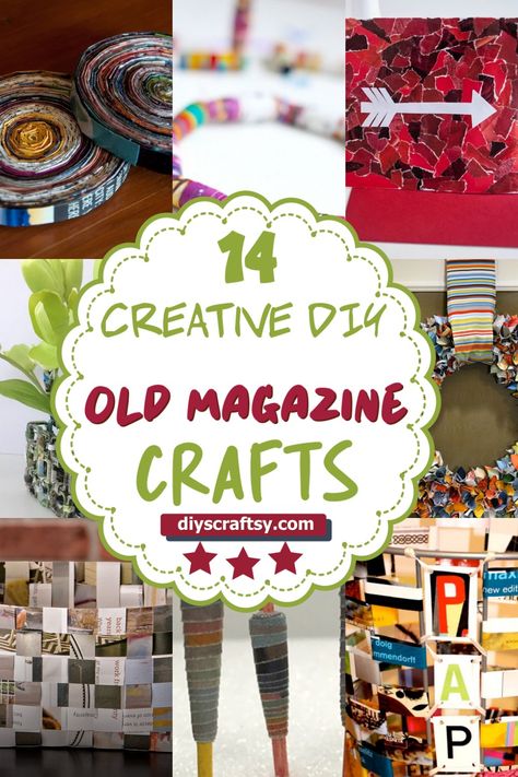 Upcycle Magazines, Old Magazine Crafts, Recycled Magazine Crafts, Reuse Crafts, Recycle Crafts Diy, Diy Recycled Projects, Old Magazine, Recycled Magazine, Recycled Magazines