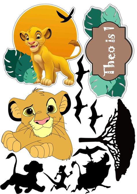 Lion King Cake Toppers Lion King Cake, Lion King Birthday Party Ideas, Spiderman Cake Topper, Elephant Baby Shower Cake, Lion King Party, Photo Cake Topper, Lion King Baby Shower, Lion King Baby, Lion Birthday