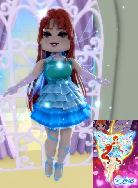 Winx Club Royale High, Royale High Cosplay, Winx Cosplay, Winx Club Bloom, Roblox Games, Duo Halloween Costumes, Aesthetic Roblox Royale High Outfits, Royale High, Roblox Outfit