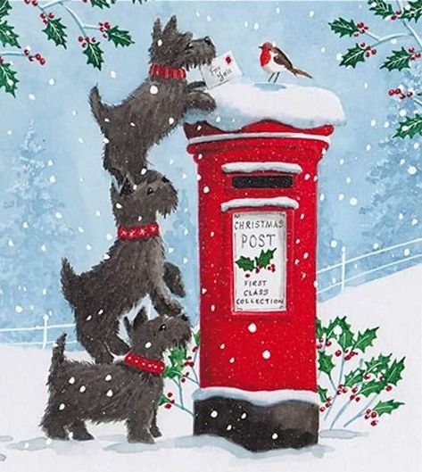 Letter For Santa, Traditional Advent Calendar, Charity Christmas Cards, Scotty Dog, Days Before Christmas, Countdown To Christmas, Christmas Post, Advent Calendars, Post Box