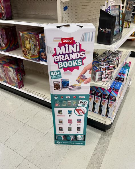 Mini Brands Collection, Disney Mini Brands Display, 5 Surprise Mini Brands Videos, Mini Brands Books, Mini Brands Mini Mart, Kids Gift Guide, Tiny World, Brand Book, Miniature Books