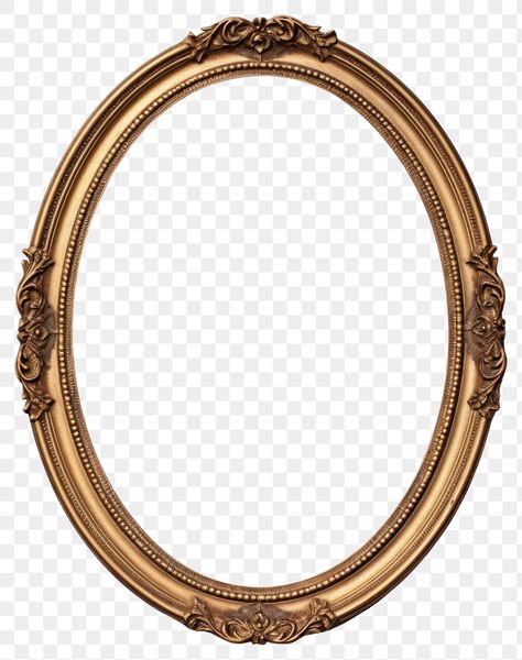 Vintage Golden Frame, Old Oval Frame, Oval Portrait Frame, Oval Photo Frame, Painting Frame Png, Aesthetic Picture Frame, Oval Frame Design, Vintage Frame Png, Gold Frame Png