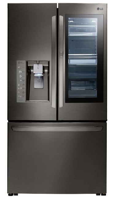 LG InstaView fridges let you see through them with just a knock - Reviewed Refrigerators Fridges In Kitchens, Organization Storage Ideas, Lg Fridge, Glass Door Fridge, Kitchen Organizing Ideas, Refrigerator Ideas, Glass Door Refrigerator, Fridge Lg, Glass Fridge