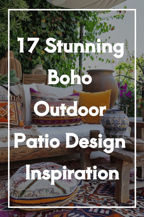 boho outdoor patio Outdoor Lounge Decor Ideas, Boho Small Patio Ideas, Outdoor Area Rugs Patio Bohemian, Patio Plant Decorating Ideas, Chic Patio Ideas, Small Boho Patio, Boho Porch Ideas, Boho Deck Decor, Outdoor Boho Patio