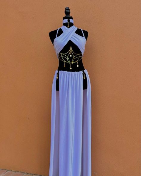 Dresses With Corset Belt, Eygptain Inspired Outfits, Egyptian Goddess Cosplay, Egyptian Clothing Aesthetic, Virgo Dress To Impress, Belly Dancer Outfits Drawing, God Like Outfits, Godess Outfits Design, Egyptian Aesthetic Outfit