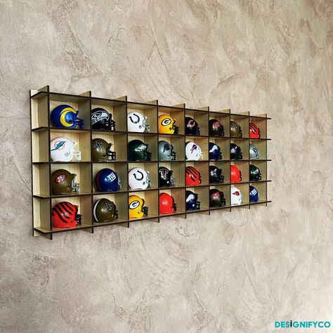 ✅CLICK THE LINK!⬆️ 32-Slot NHL Mini Helmet Display Case - perfect for storing and displaying your hockey memorabilia! #hockey #memorabilia . #Mini_Helmet_Display_Ideas #Helmet_Display_Ideas #Hockey_Puck_Display #Helmet_Display Mini Helmet Display Ideas, Hockey Puck Display, Helmet Display, Collection Shelf, Golf Ball Display Case, Nfl Helmets, Unique Shelf, Golf Ball Displays, Funko Pop Display