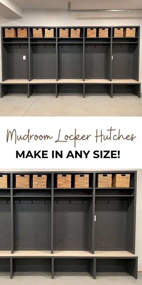 Cubbies For Mudroom, Diy Lockers Mudroom, Mud Room Cubby Ideas, Mudroom Locker Plans, Lockers Ideas For Home, Kids Mudroom, Easy Diy Mudroom, Diy Lockers, Diy Mudroom Lockers