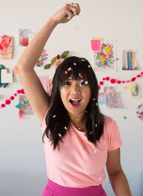 Joy Cho, Diy Confetti, Oh Joy, Hair Chalk, Brand Marketing, Lauren Conrad, Lifestyle Photography, Boss Lady