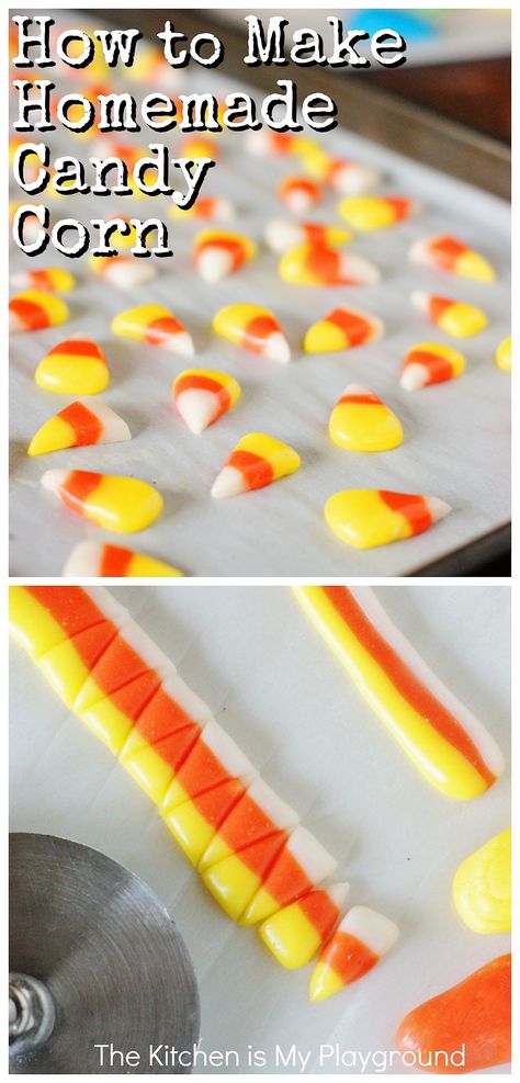 Cool Halloween Recipes, Candy Corn Corn On The Cob, Runts Candy Ideas, Candy Corn Marshmallows, Corn Candy Recipe, Homemade Butterfingers With Candy Corn, Candy Corn Popsicles, Keto Candy Corn, Homemade Fall Candy