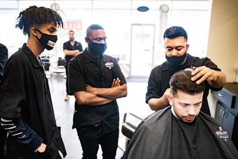 Trying to decide on Barber School, Read our Blog "Why should I Become a Barber" https://qualitybarbercollege.com/blog/why-should-i-become-a-barber/ #education #barbercollege #barberschool #houston #community #smallbusiness #service #barberlife #barberlifestyle Beard Shape Up, Barber Lifestyle, Barber School, Beard Shapes, Fresh Haircut, Creative Careers, Job Satisfaction, Barber Life, New Career