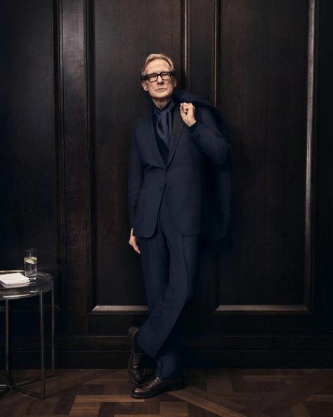 Interview: An audience with Bill Nighy | Gentleman's Journal | Gentleman's Journal Savile Row Suit, Richard Curtis, Bill Nighy, Kibbe Body Types, Internal Monologue, Book Of Job, Marcello Mastroianni, Becoming A Writer, Rude Boy