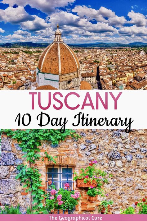 Pinterest pin for 10 days in Tuscany Tuscany Itinerary, Italy Trip Planning, Museum Guide, Perfect Days, Tuscany Travel, Best Of Italy, Italy Tuscany, Cities In Italy, Places In Italy