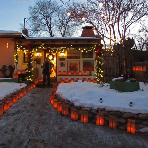 Santa Fe New Mexico at Christmas: holiday charm awaits you, Rent a cozy historic adobe home, Currently available Nov. 15th, Nov. 26th to Dec. 14th. You might want to think about Winter, Christmas is enchanting in Santa Fe, open at this time at $129, check it out https://www.airbnb.com/rooms/2562597 New Mexico Christmas, Mexico Christmas, Travel New Mexico, New Mexico Santa Fe, New Mexico Homes, Southwest Region, Christmas Destinations, Mexican Christmas, Mexico Style