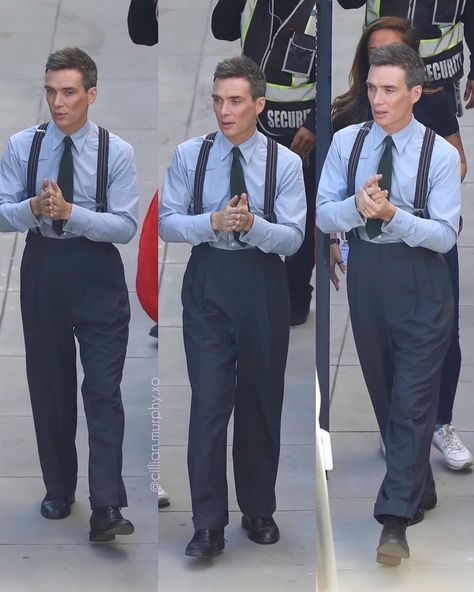 Oppenheimer Cillian Murphy, Oppenheimer Movie, Peaky Blinders Cillian Murphy, Suspenders Outfit, Peaky Fookin Blinders, Robert Oppenheimer, Men Dressing, Daniel Craig James Bond, 9 Lives