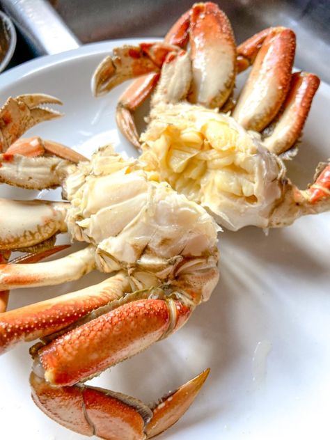 Boiled Crab Recipes, How To Cook Fresh Crab, How To Cook Whole Crab, Steamed Crabs Recipe, How To Cook Dungeness Crab, Dungeness Crab Recipes Boil, Dungenous Crab Recipes, How To Cook Crab, Dungenous Crab