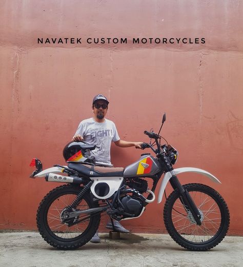 Custom Honda XL125 by Navatek Custom Motorcycles Honda Xl 125, Adv Bikes, Vintage Enduro, Classic Bikes, Custom Motorcycle, Custom Motorcycles, Motorcycles, Bike, Quick Saves