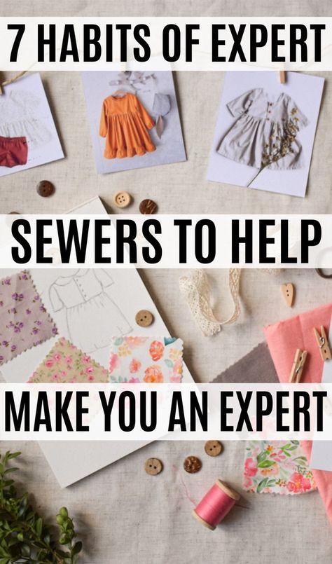 Diy Sewing Clothes, 7 Habits, Sewing Lessons, Sewing Projects For Beginners, Easy Sewing Projects, Love Sewing, Sewing For Beginners, Sewing Basics, Sewing Patterns Free