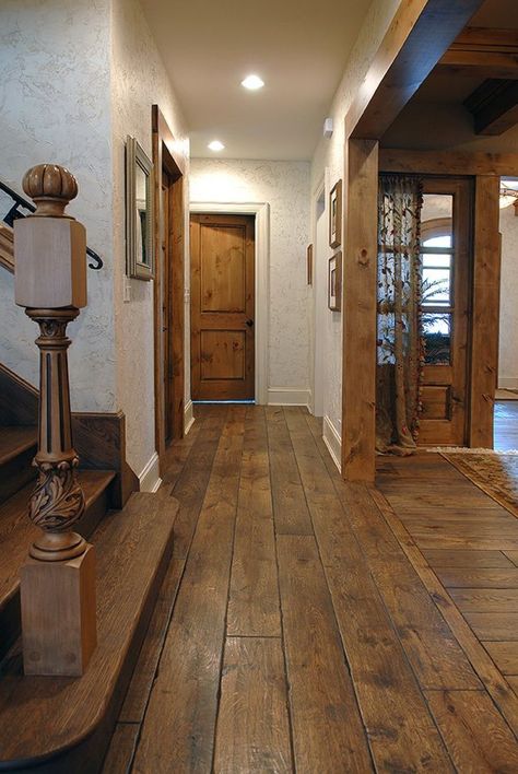 28 Ideal Flooring Options to Create Beautiful Rustic Interior - GODIYGO.COM Wood Floors Wide Plank, Oak Hardwood Flooring, Oak Hardwood, Wide Plank, Cool Ideas, French Oak, House Flooring, Wooden Flooring, Home Fashion