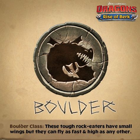 Boulder Class dragons are tough and associated with the earth. They are classified by their behaviour of eating geological materials like rocks, geodes and metal ores. They can eat rocks, and despite that their wings are smaller compared to their entire body, they are able to fly as fast and as high as most other dragons can. Toothless Party, Toothless Drawing, Dragons Rise Of Berk, Dragon Species, Dragon Classes, Cute Toothless, Dragon Cave, Class Logo, Train Dragon