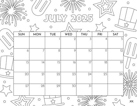 Choose from 107 July 2025 monthly calendars perfect to keep you organized even during the dog days of summer. Print from home! 100% FREE! May Calendar, Fillable Calendar, Free Printable Monthly Planner, July Calendar, American Girl Doll Furniture, Coloring Calendar, Diy Calendar, Free Printable Calendar, Print Calendar