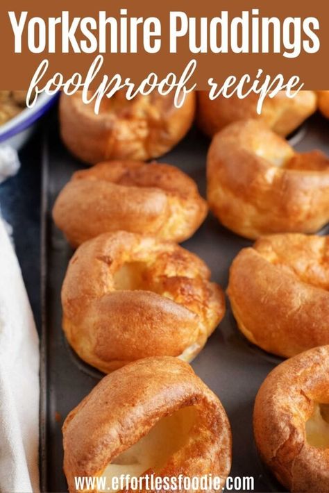 Crunchy Stuff, How To Make Yorkshire Pudding, Yorkshire Pudding Recipe, Simmering Pot, Prime Rib Dinner, Blogger Ideas, Yorkshire Pudding Recipes, Yorkshire Puddings, Bite Size Food