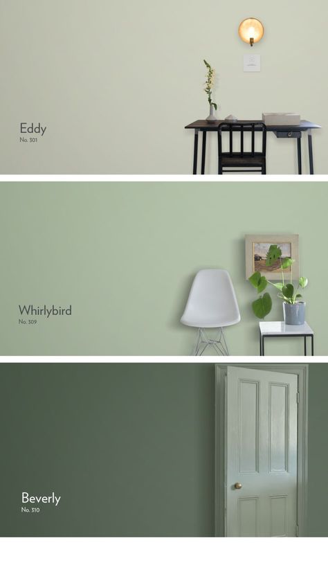 The new 2022 Farrow and Ball Colour palette includes three new green colours that will influence the way we decorate our homes for years to come. Light Green Rooms, Light Green Walls, Green Wall Color, Room Color Combination, Wall Color Combination, Living Room Wall Color, Room Wall Colors, Desain Furnitur Modern, Bedroom Wall Colors