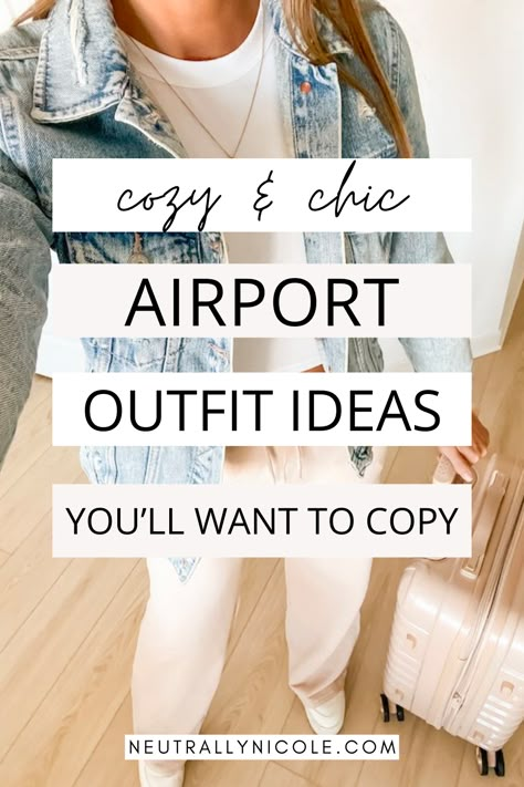 Jet-set in style with our guide to Comfy Chic Travel Outfits for the plane! Explore the latest trends in Cute Plane Outfit ideas, featuring chic airport ensembles perfect for your next adventure. From cozy Airport Outfit Leggings to on-point Travel Outfits for Spring, discover Women's Fashion that effortlessly combines comfort and style for your journey. White Pants Airport Outfit, Comfy Chic Travel Outfit, What To Wear On Flights Outfit, Airport Outfit To Miami, Comfy Plane Outfit, Airport Matching Outfit, Comfy Cute Travel Outfits, Travel Outfits With Tennis Shoes, Jogger Airport Outfit