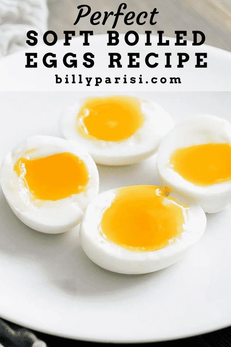 Learn how easy it is to make perfect soft-boiled eggs every single time using these easy to follow fool-proof instructions. These eggs go excellent served up by themselves or for breakfast, or in a classic French Frisée salad. #eggs Boiled Egg Times, Fried Egg Burger, Soft Boiled Eggs Recipe, Boiled Eggs Recipe, Cooking Poached Eggs, Easy Poached Eggs, Fried Egg Recipes, Sweet Toast, Lidia's Recipes