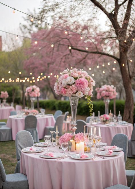 A Cherry Blossom Sweetheart Table creates a soft, romantic atmosphere for weddings. Use delicate floral arrangements to set the tone, with smaller centerpieces and accents along the table. Adding height through taller arrangements can balance the look, while keeping the focus on the beauty of the blossoms. A carefully chosen bouquet can bring it all together, adding a personal touch to the setup.
Save this pin for more ideas when planning your sweetheart table! Small Centerpieces, Romantic Atmosphere, Sweetheart Table, Outdoor Wedding, Cherry Blossom, Personal Touch, Floral Arrangements, The Table, Blossom