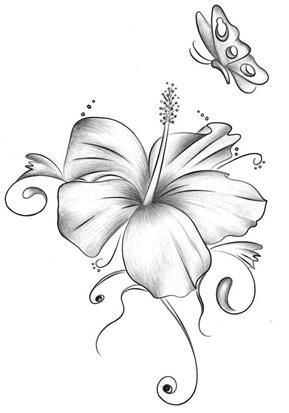 Flower Tattoo Designs - The Body is a Canvas Wildflowers Tattoo, Lillies Tattoo, Favorite Tattoos, Hibiscus Tattoo, Flower Tattoo Drawings, Art List, Flower Tattoo Sleeve, Lily Tattoo, Butterfly Tattoo Designs