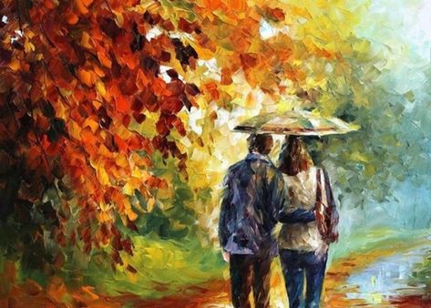 30 Amazing Examples of Fine Art Paintings - Hobby Lesson Leonid Afremov, People Walking, Amazing Paintings, Leonid Afremov Paintings, On A Rainy Day, Oil Painting Reproductions, Beginner Painting, Painting Reproductions, A Rainy Day