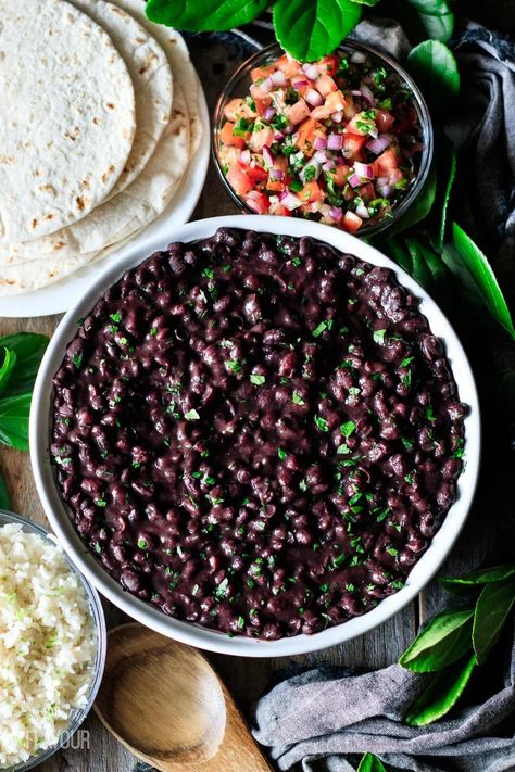 Our best 9 vegan Mexican recipes are perfect for taco Tuesdays. Enjoy these plant based, healthy, high protein dinner ideas that are easy and simple to make. Satisfy your cravings with our delicious variety from tacos to beans. Chipotle Black Beans Recipe, Chipotle Black Beans Copycat, Black Beans For Tacos, Chipotle Beans, Mexican Beans, Beans From Scratch, Chipotle Copycat, Vegetarian Mexican Recipes, Chipotle Recipes