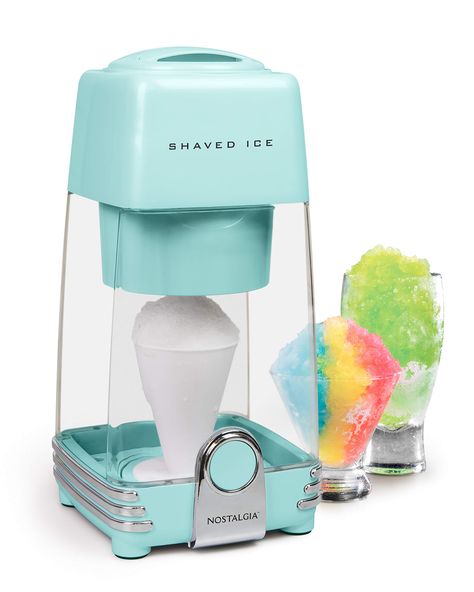 Nostalgia IS2AQ Electric Shaved Ice and Snow Cone Maker, Aqua* For more information, visit image link. (This is an affiliate link) #kitchensmallappliances Snow Cone Maker, Snow Cone Machine, Ice Snow, Gadgets Kitchen Cooking, Snow Cone, Ice Watch, Ice Molds, Snow Cones, Shaved Ice