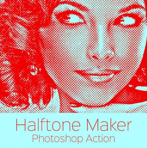 Halftone Maker - Photoshop Action #PhotoshopActionsTools Change Illustration, Halftone Poster, Halftone Graphic, Ib Learner Profile, Halftone Art, Halftone Illustration, Half Tone, Halftone Design, Photoshop Tuts