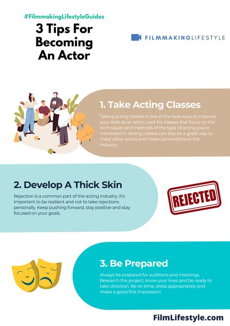 How to become an actor. Tips on how to become an actor and get into the film industry. We have all the advice you need. Actor Tips, Acting Resume, Acting Techniques, Acting Class, Art Movements, Make Your Dreams Come True, Constructive Criticism, Acting Career, Film Industry