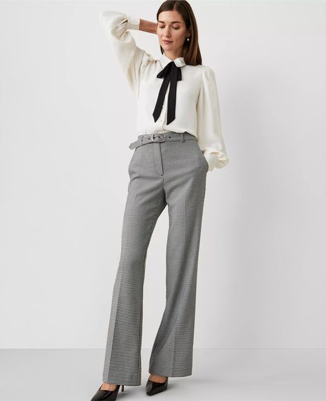 Houndstooth Belted Boot Pant Houndstooth Pants Outfit, Ladies Pants, Portfolio Examples, Houndstooth Pants, Business Outfit, Christmas 2024, Business Outfits, Work Outfits, Work Casual