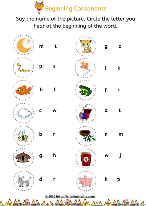 Vowels Consonants Worksheet, Initial Letter Sounds Worksheets, Beginning Consonants Worksheets, Alphabet Beginning Sounds Worksheet, Beginning Letter Sounds Worksheets Free, Beginning Letter Worksheet, Vowels And Consonants Worksheets, Beginning Sounds Worksheets Free, Abc Kindergarten