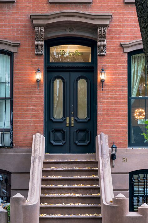 Nyc Townhouse Interior, Townhouse Development, Exterior Upgrades, Townhouse Ideas, Brooklyn Townhouse, Nyc Townhouse, Lovely Bones, Brooklyn House, Townhouse Exterior