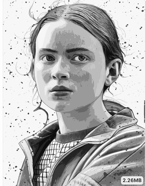 Stranger Things Portrait Drawing, Drawing Max Stranger Things, Max Mayfield Drawing Pencil, Max Sketch Stranger Things, Steve Harrington Drawing Pencil, Max Stranger Things Sketch, Max Stranger Things Drawing, Stranger Things Drawings Pencil, Sadie Sink Drawing